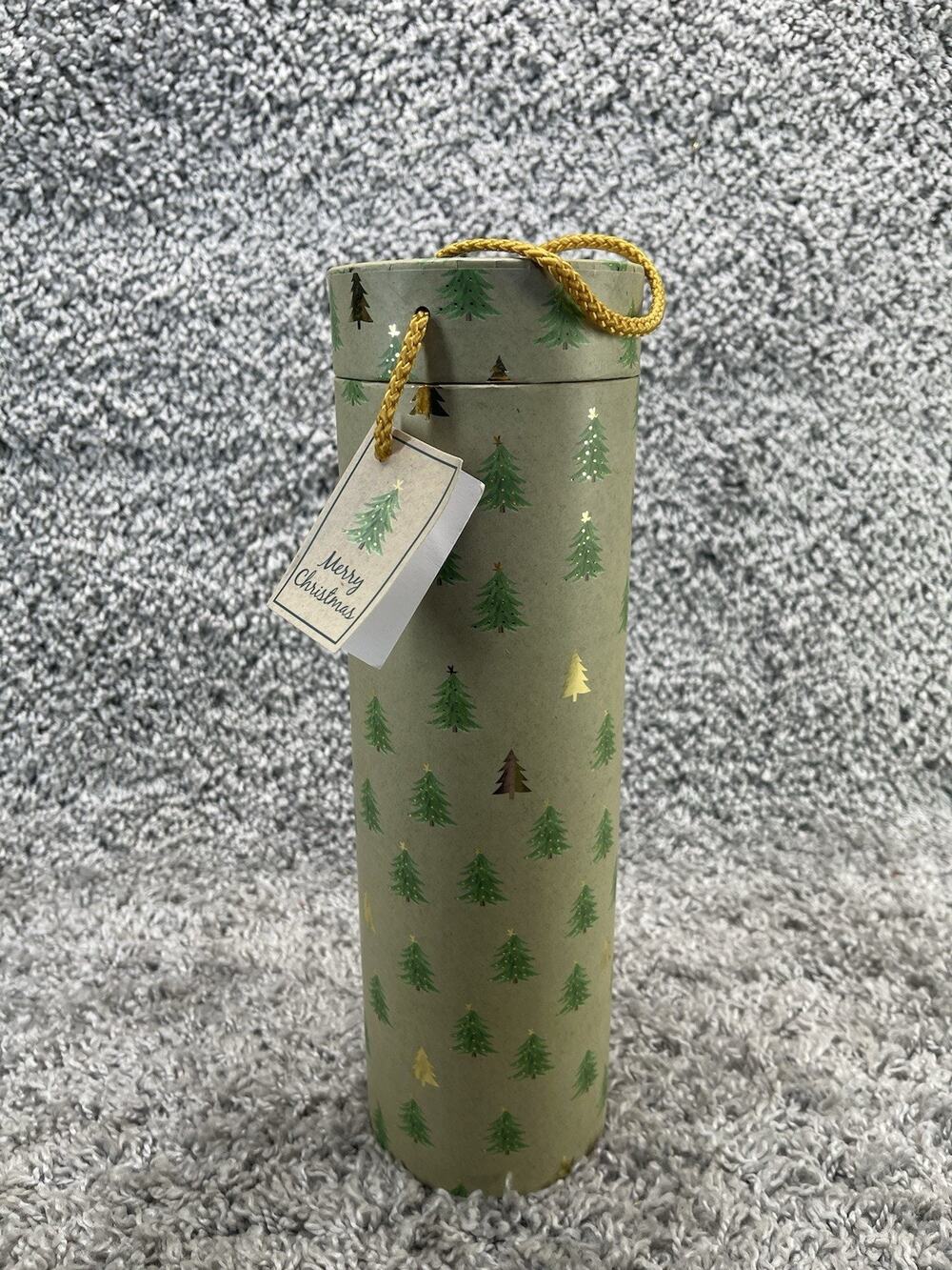 Decorative Wine Bottle Gift Box Tube Cylinder Holder Carrier Christmas Decor New